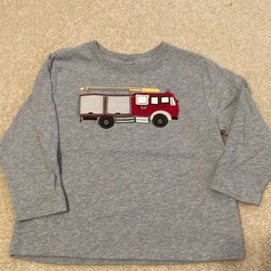 Hanna Andersson lift the flap fire truck Long Sleeve Shirt